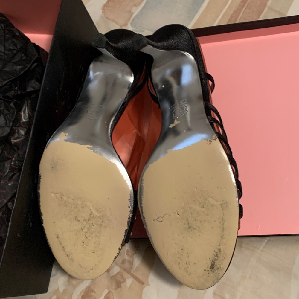 Nina Gandy Black Sandals size 8-1/2 M - Picture 8 of 9